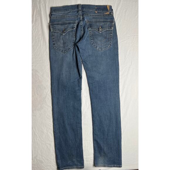 True Religion Size 31 Women's Jeans Low Rise Light Wash Denim Cotton Skinny - Picture 2 of 8